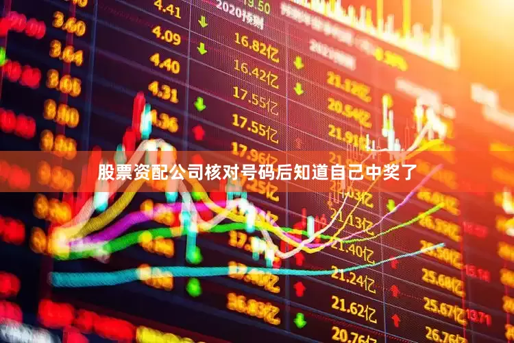 股票资配公司核对号码后知道自己中奖了
